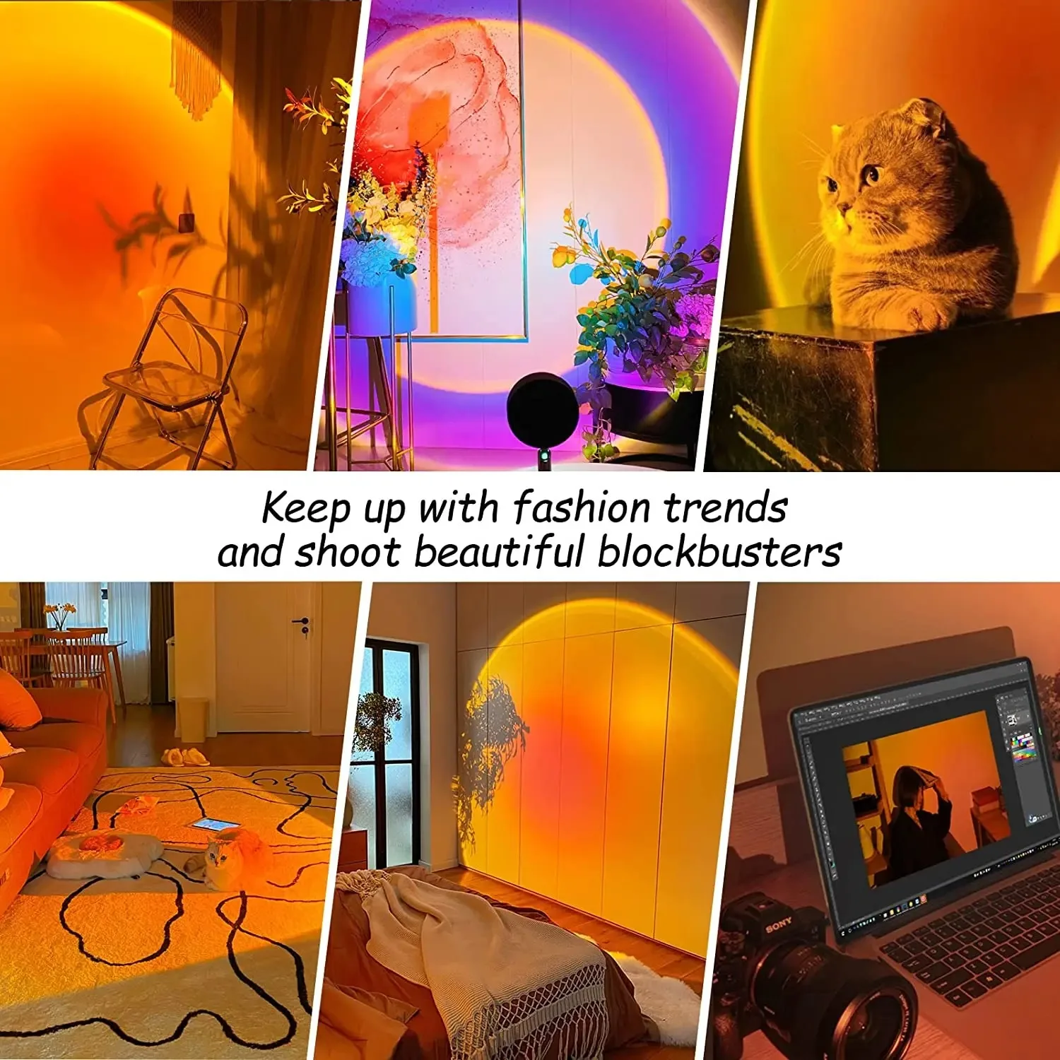 16 Color Sunset Lamp,RGB Mood  - огляд і ціна Sunset Lamp Projection