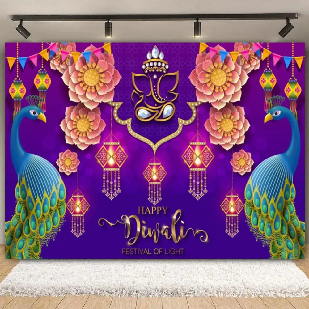 Happy Diwali Festival Backdrop - огляд і ціна Lighting Decoration For Diwali